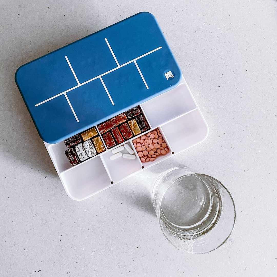 One of those major tasks was getting all the vitamins and medicines organized. There’s all different kinds of ways to organize pills but I saw this @elliegrid and had to scoop it up. It was a huge treat to myself around Christmas time with the sales and so far I’m loving it.