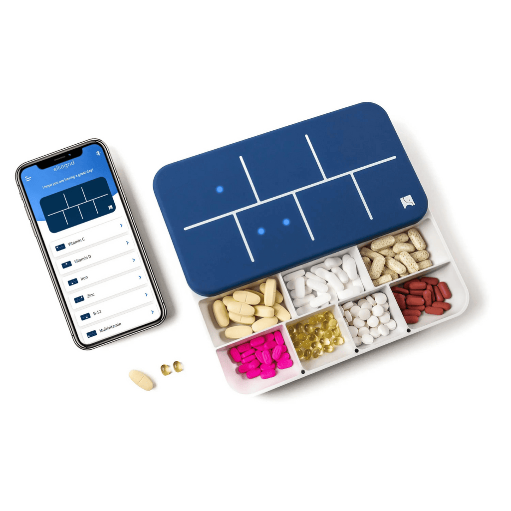 EllieGrid Smart Pill Organizer