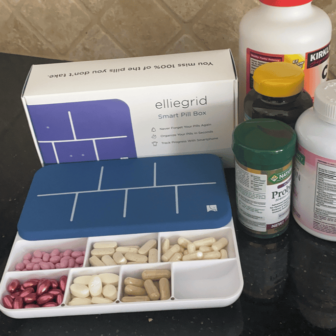 Monthly Pill Organizer by Ellie Organize Pills in Seconds Alarm & Ellie Health Team